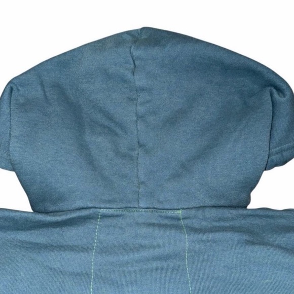 Aviator Nation Teal Rainbow full zip hoodie RARE! - Picture 6 of 11